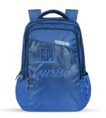 American Tourister Light Weight School Collage Travel Backpack-AT05 (Blue)