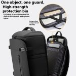 BANGE BG-3029 Large Capacity Travel & Sports Shoulder Bag – Wet/Dry Separation, Lightweight Laptop Duffel (Black) - Image 3