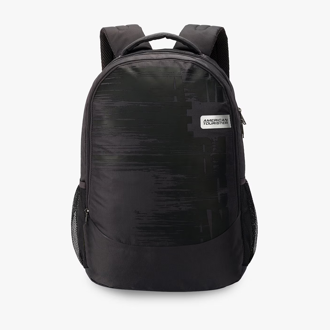 American-Tourister-FU4-Black American Tourister Light Weight School College & Travel Backpack- AT08 (Black) - Image 1