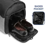 Ozuko 9288 Multifunction Travel & Duffle Bags Shoes Pocket (Grey) - Image 3